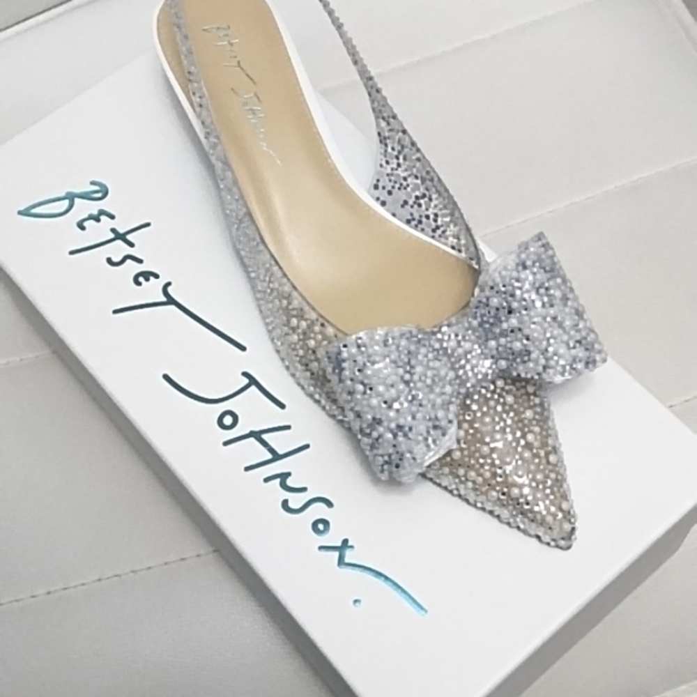 Betsey Johnson Patti Kitten Heel Slingback Pump